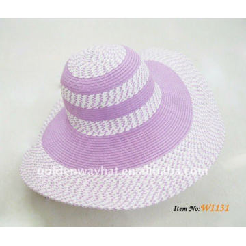 Good liking purple outdoor ladies sun hat